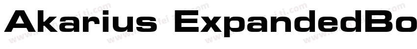 Akarius ExpandedBold字体转换